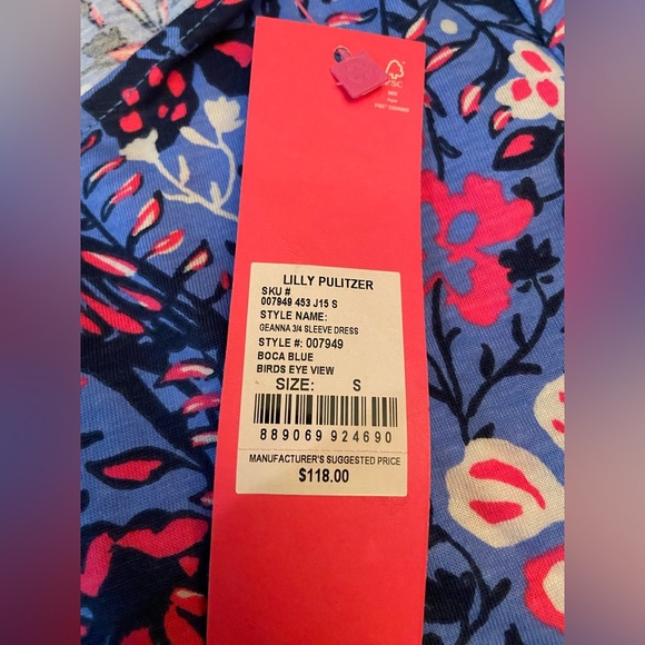 NWT Lilly Pulitzer Geanna Swing Dress Size SMALL - Picture 7 of 8